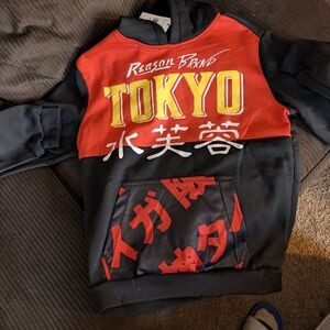 Reason Kids Tokyo Hoodie - Red and Black